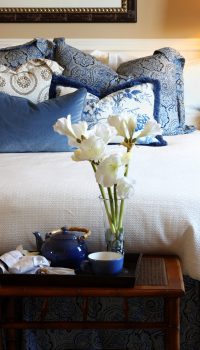 A beautifully decorated bedroom, bathed in soft morning sunlight, with lots of big fluffy pillows, and a breakfast tray on the footbench. My 24,000th download on July 30th, 2008. My 52nd FLAME on September 10th, 2008. Thanks! View other Home Decor Images here.