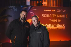 William Buck brings joy to over 3,000 sick and disadvantaged kids at Sydney Zoo’s GLOW Festival